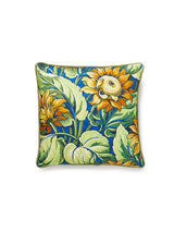 Scalamandre Sunflower Print 18 X 18 - Cobalt Decorative Pillow