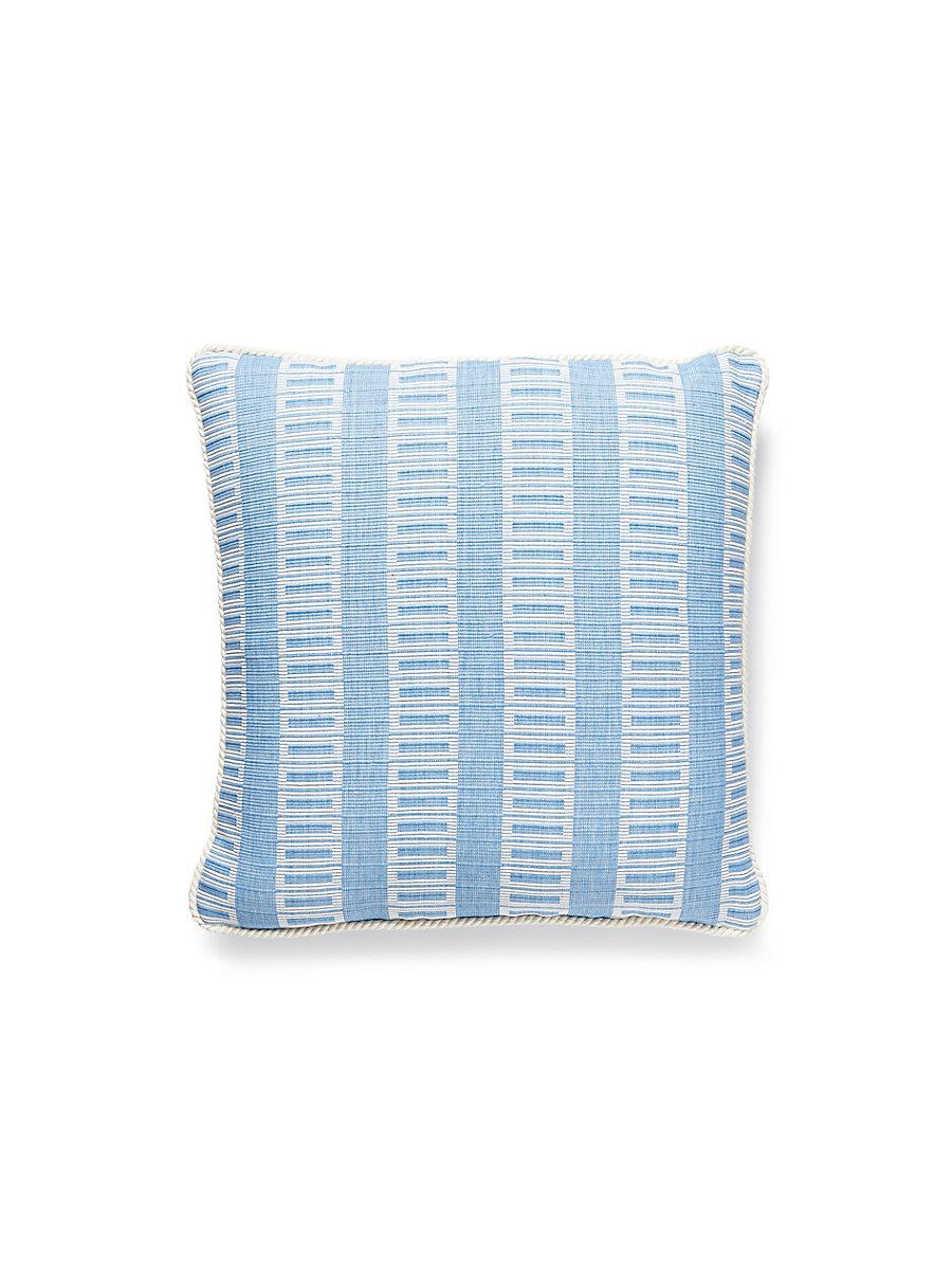 Scalamandre Lark Stripe 18 X 18 - Bluebell Decorative Pillow