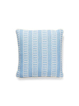 Scalamandre Lark Stripe 18 X 18 - Bluebell Decorative Pillow