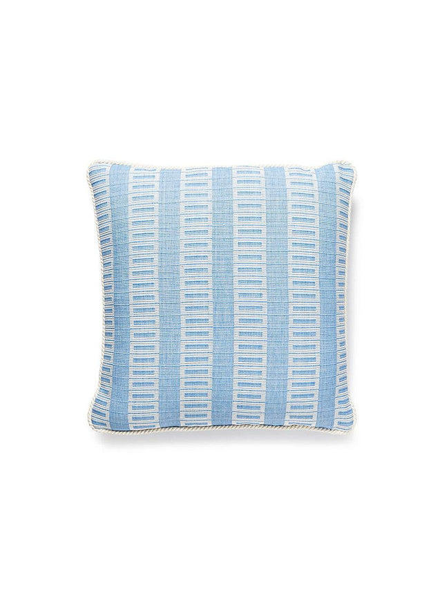 Scalamandre Lark Stripe 18 X 18 - Bluebell Decorative Pillow