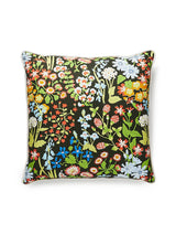 Scalamandre Nymph Floral 22 X 22 - Black Multi Decorative Pillow