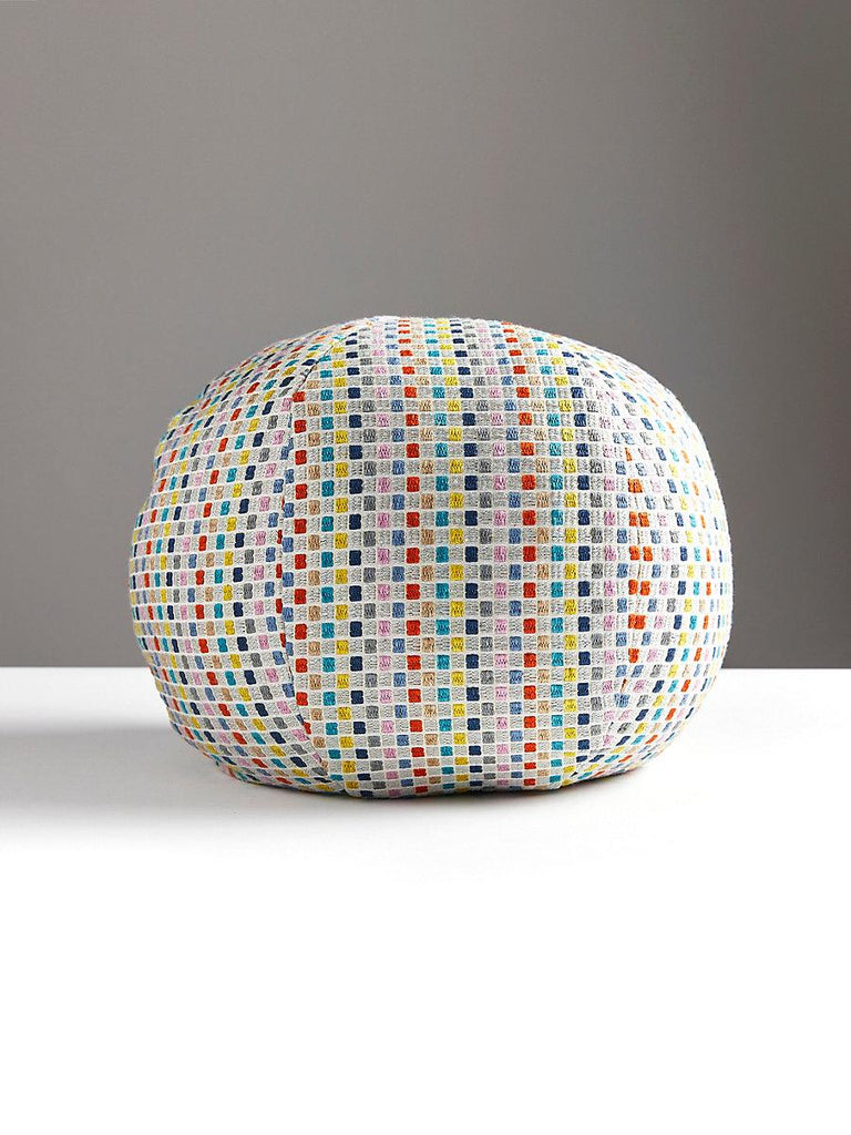 Scalamandre Odette Weave Sphere - Confetti Pillow