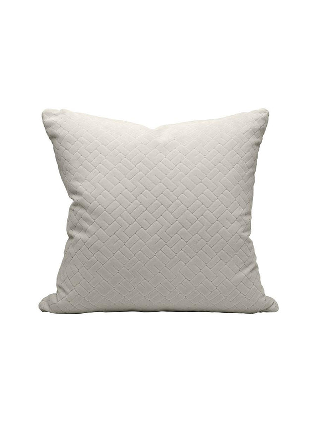 Scalamandre Vallauris Velvet 22 X 22 - Orgeat Decorative Pillow