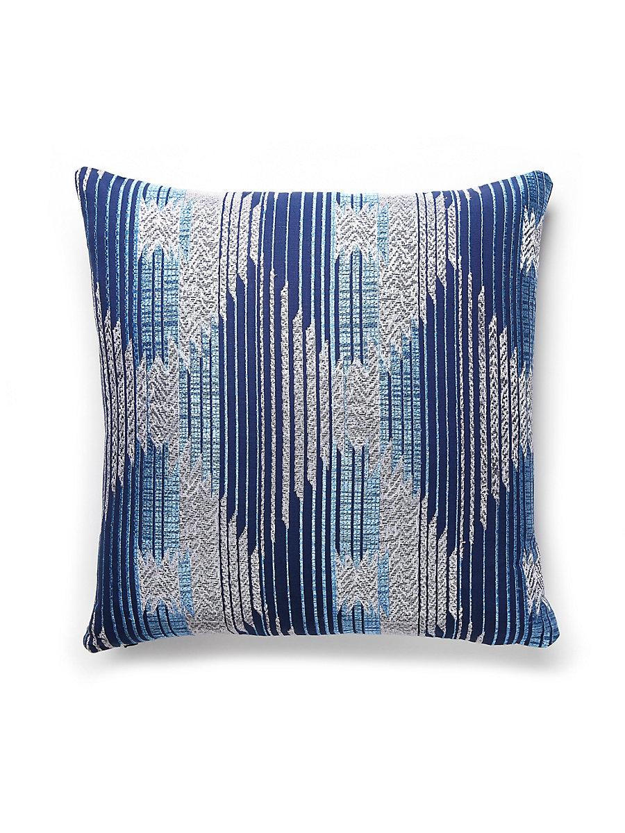 Scalamandre Tundra Blanket 22 X 22 - Ozone Blue Decorative Pillow