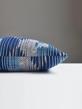 Scalamandre Tundra Blanket 22 X 22 - Ozone Blue Decorative Pillow