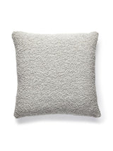 Scalamandre Mouton Boucle 22 X 22 - Silver Decorative Pillow