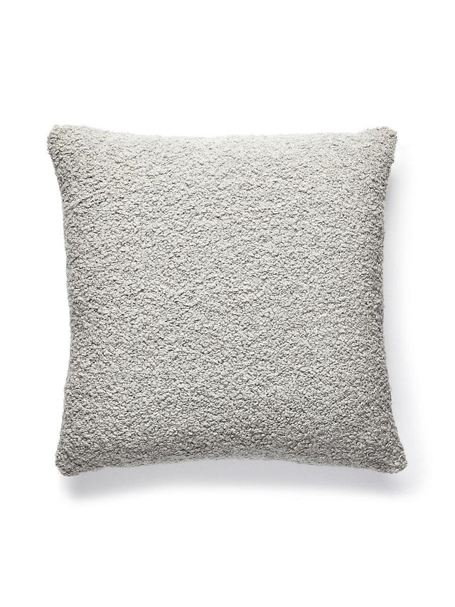 Scalamandre Mouton Boucle 22 X 22 - Silver Decorative Pillow