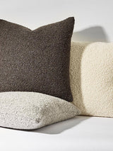 Scalamandre Mouton Boucle 22 X 22 - Silver Decorative Pillow
