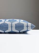 Scalamandre Craquele 14 X 22 - Blue Storm Decorative Pillow