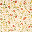 Sanderson Pear & Pomegranate Lemon/ Vermillion Fabric