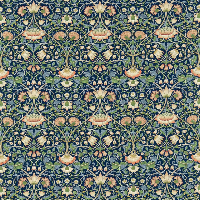Morris & Co Lodden Indigo/Mineral Fabric