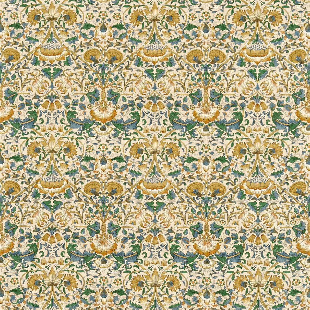 Morris & Co Lodden Manilla/Bayleaf Fabric