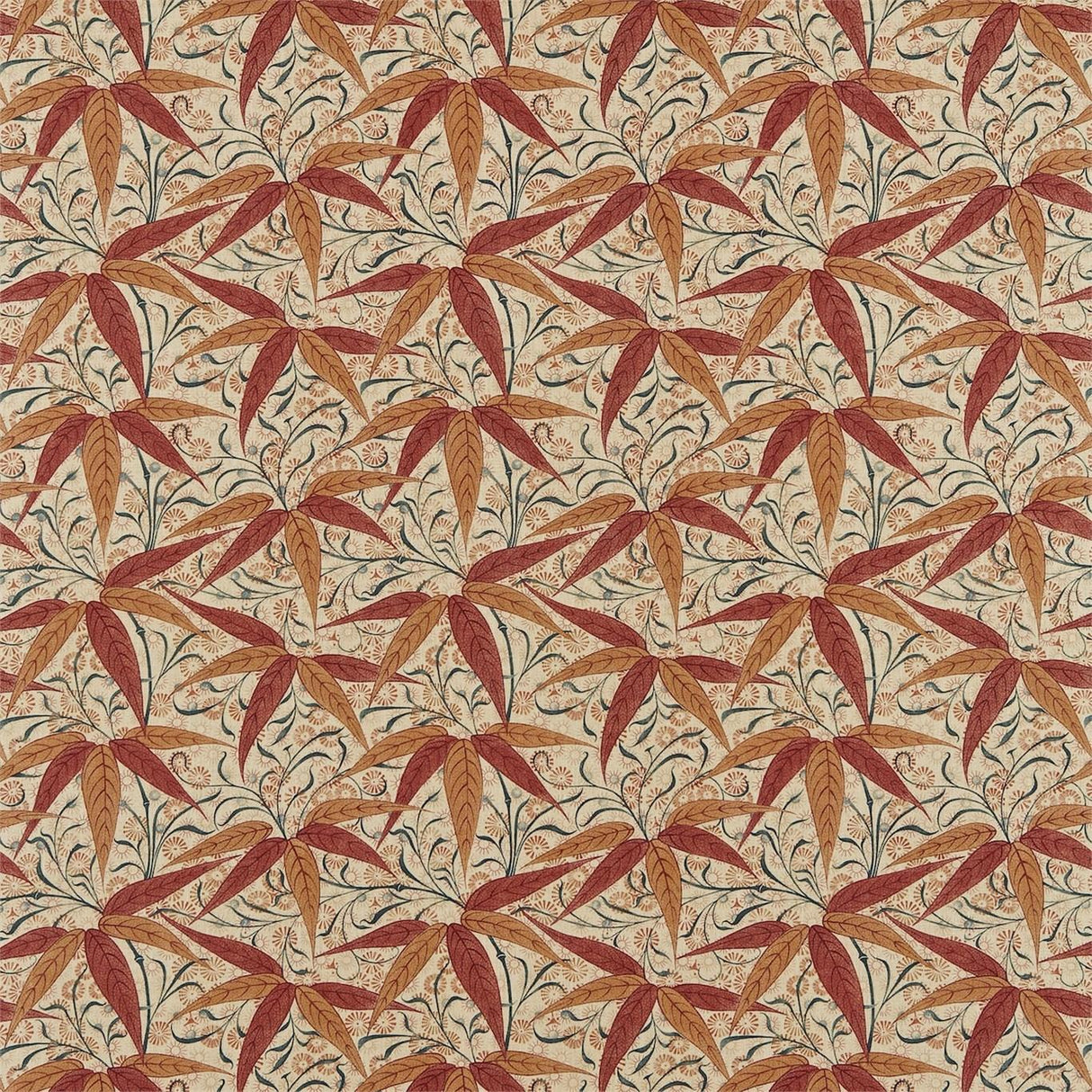 Morris & Co Bamboo Russet/Siena Fabric