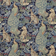 Morris & Co Forest (Viscose/Linen) Indigo Fabric