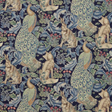 Morris & Co Forest (Viscose/Linen) Indigo Fabric