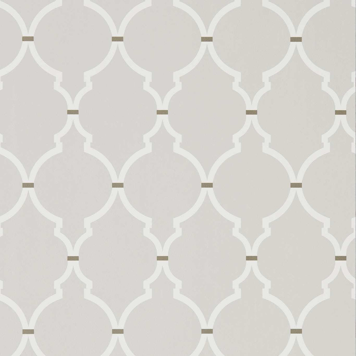 Sanderson Empire Trellis Silver/Calico Wallpaper