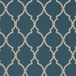 Sanderson Empire Trellis Indigo/Linen Wallpaper