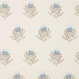Sanderson Protea Flower China Blue/Linen Fabric