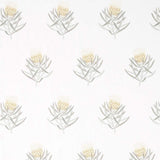 Sanderson Protea Flower Daffodil/Natural Fabric