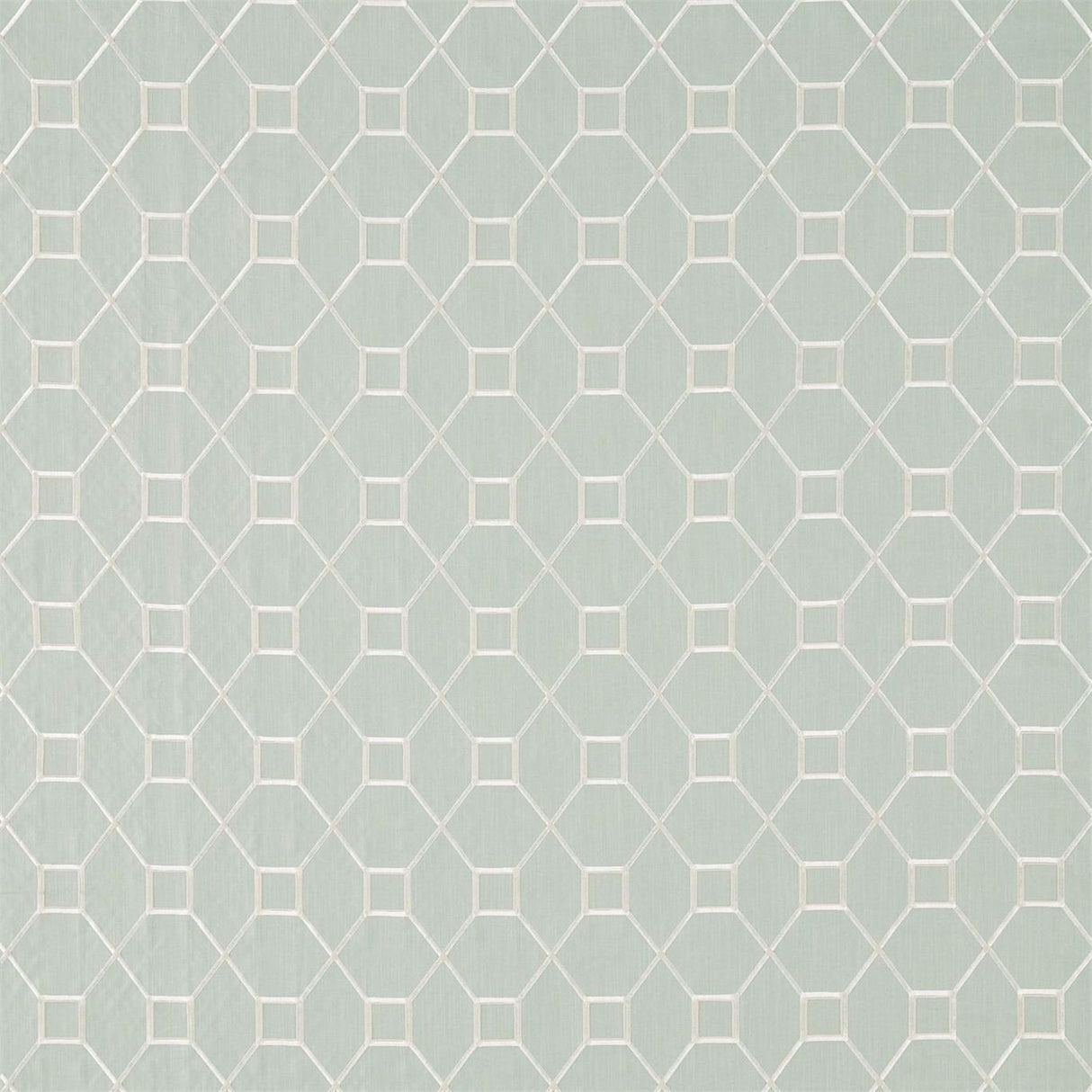 Sanderson Baroque Trellis Wedgwood/Chalk Fabric