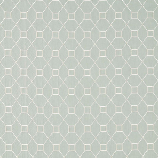 Sanderson Baroque Trellis Wedgwood/Chalk Fabric