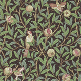 Morris & Co Bird & Pomegranate Charcoal/Sage Wallpaper
