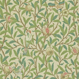 Morris & Co Bird & Pomegranate Bayleaf/Cream Wallpaper