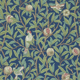 Morris & Co Bird & Pomegranate Blue/Sage Wallpaper