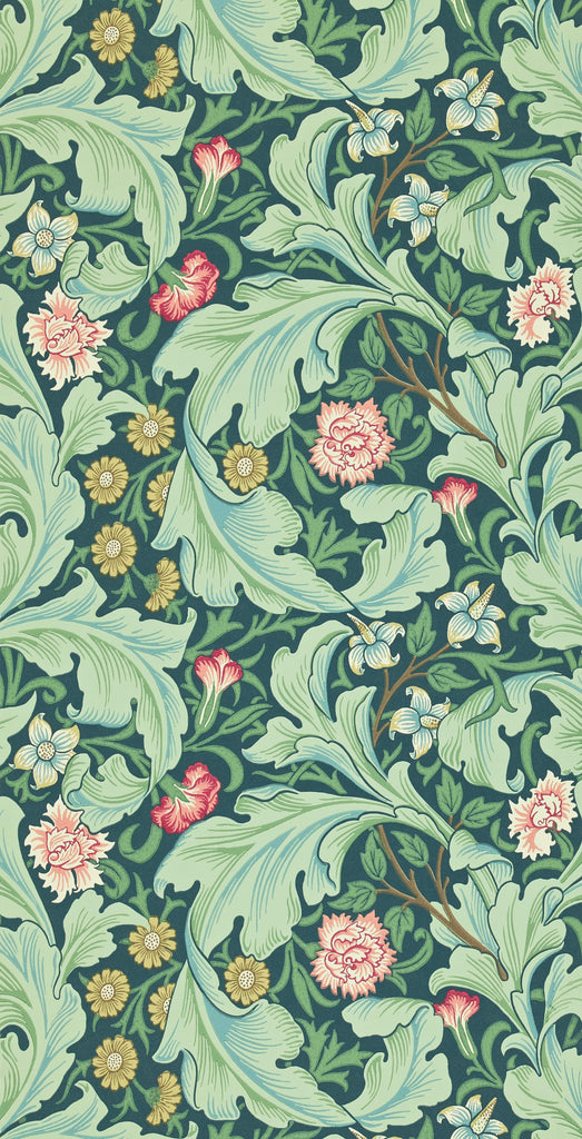 Morris & co Leicester Woad/Sage Wallpaper