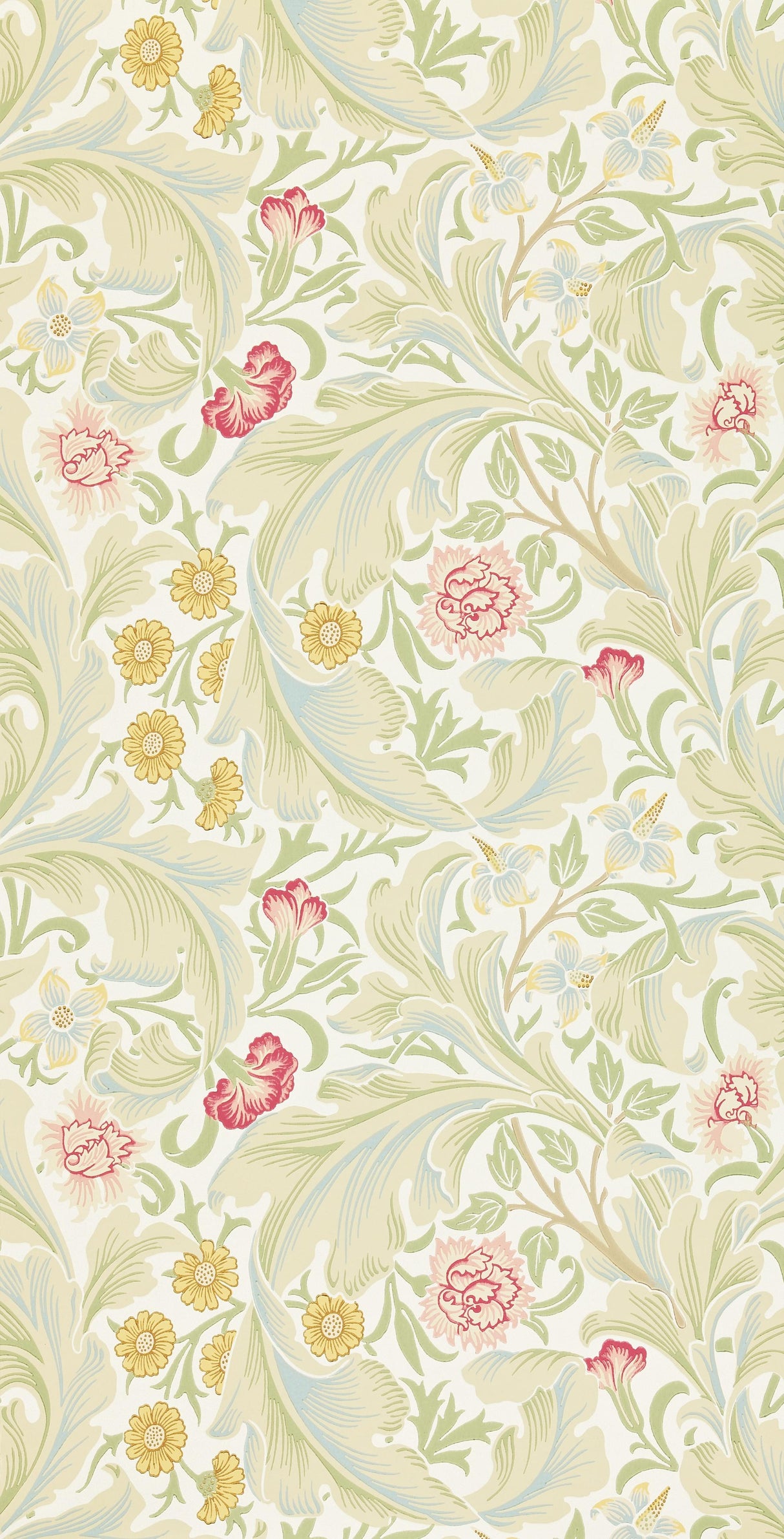 Morris & co Leicester Marble/Rose Wallpaper