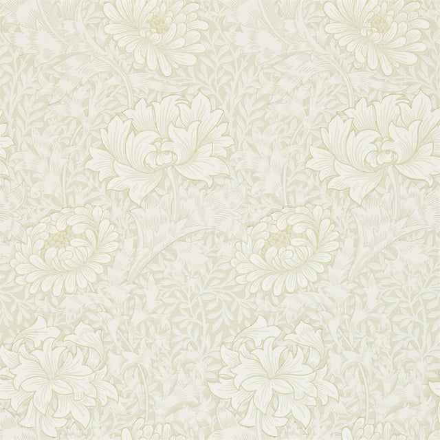 Morris & Co Chrysanthemum Chalk Wallpaper