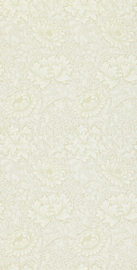 Morris & Co Chrysanthemum Chalk Wallpaper