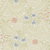 Morris & Co Larkspur Manilla/Old Rose Wallpaper
