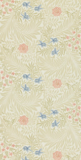 Morris & co Larkspur Manilla/Old Rose Wallpaper