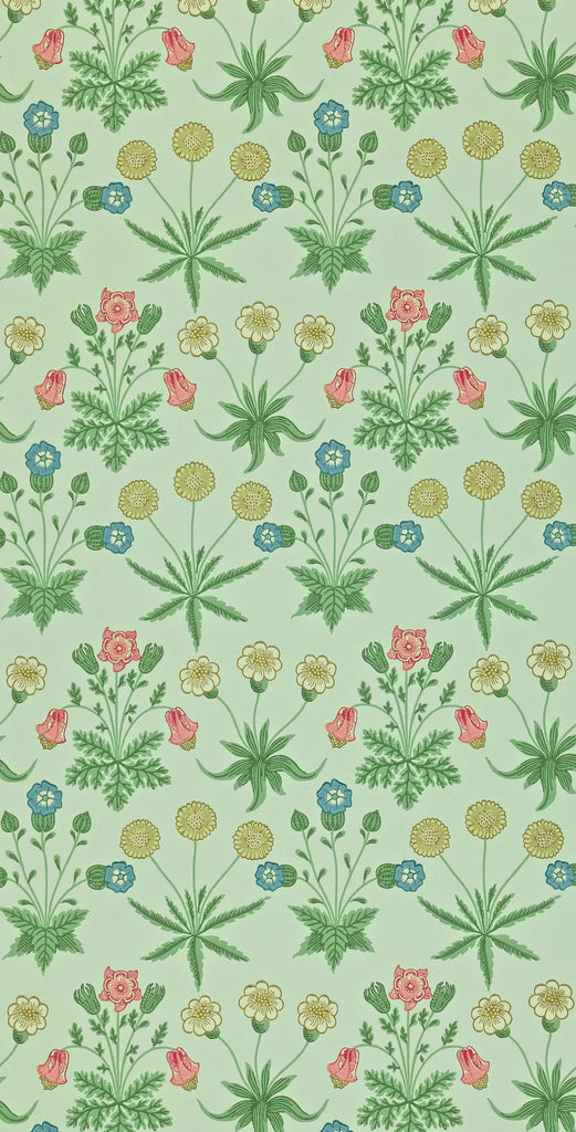 Morris & Co Daisy Pale Green/Rose Wallpaper