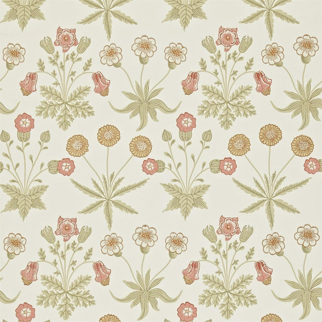 Morris & Co Daisy Coral/Manilla Wallpaper