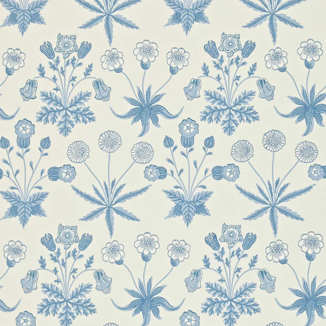 Morris & Co Daisy Blue/Ivory Wallpaper