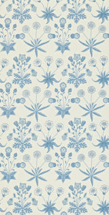 Morris & co Daisy Blue/Ivory Wallpaper