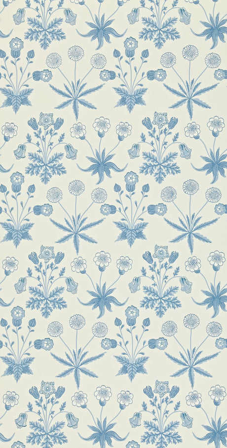 Morris & co Daisy Blue/Ivory Wallpaper