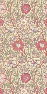 Morris & co Pink & Rose Manilla/Wine Wallpaper