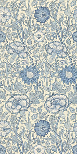 Morris & co Pink & Rose Indigo Wallpaper
