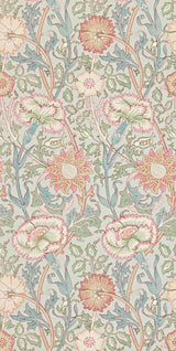 Morris & co Pink & Rose Eggshell/Rose Wallpaper