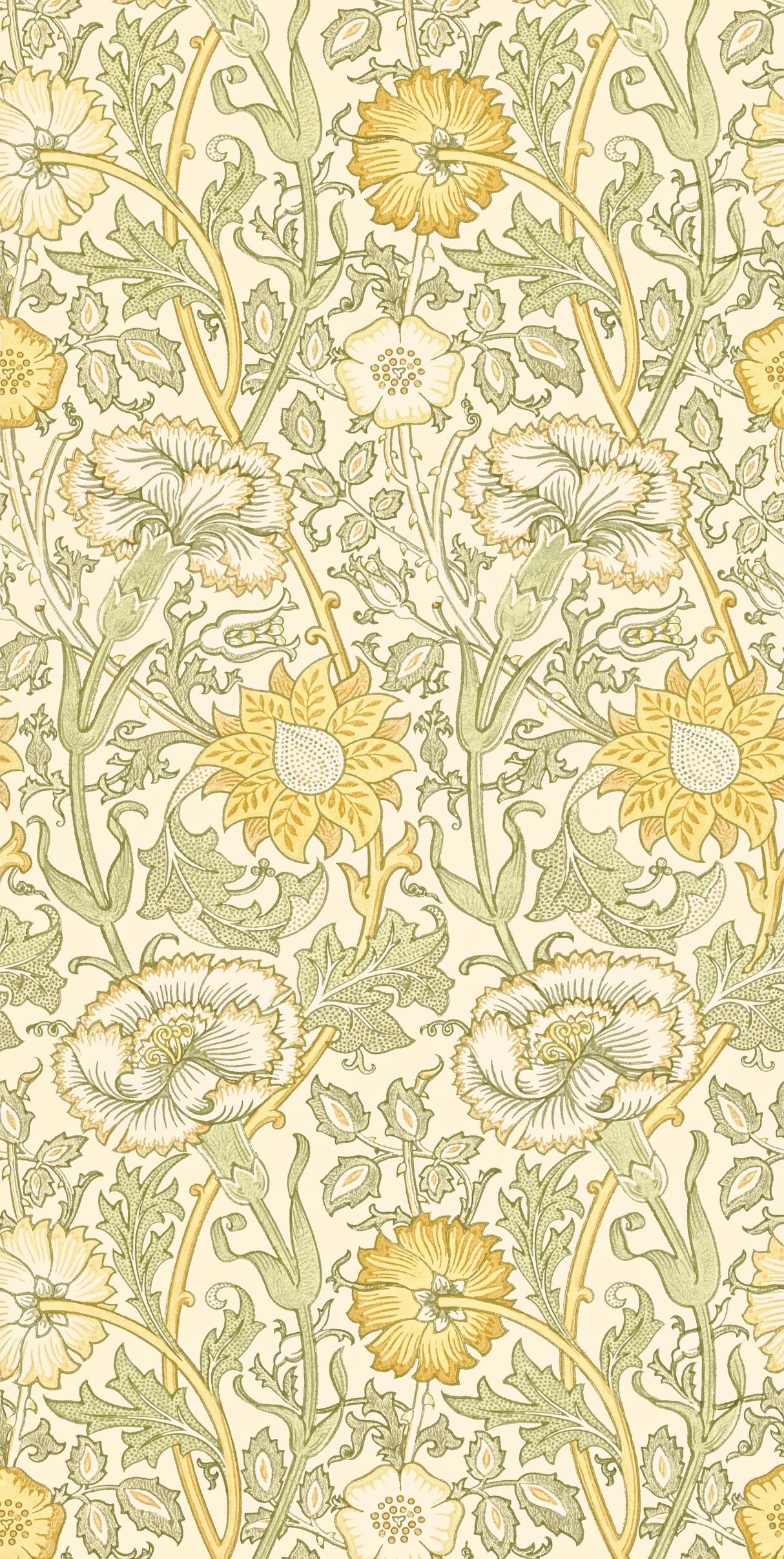 Morris & co Pink & Rose Cowslip/Fennel Wallpaper