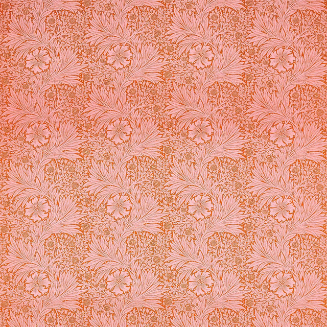 Morris & Co Marigold Orange/Pink Fabric