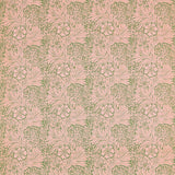 Morris & Co Marigold Olive/Pink Fabric