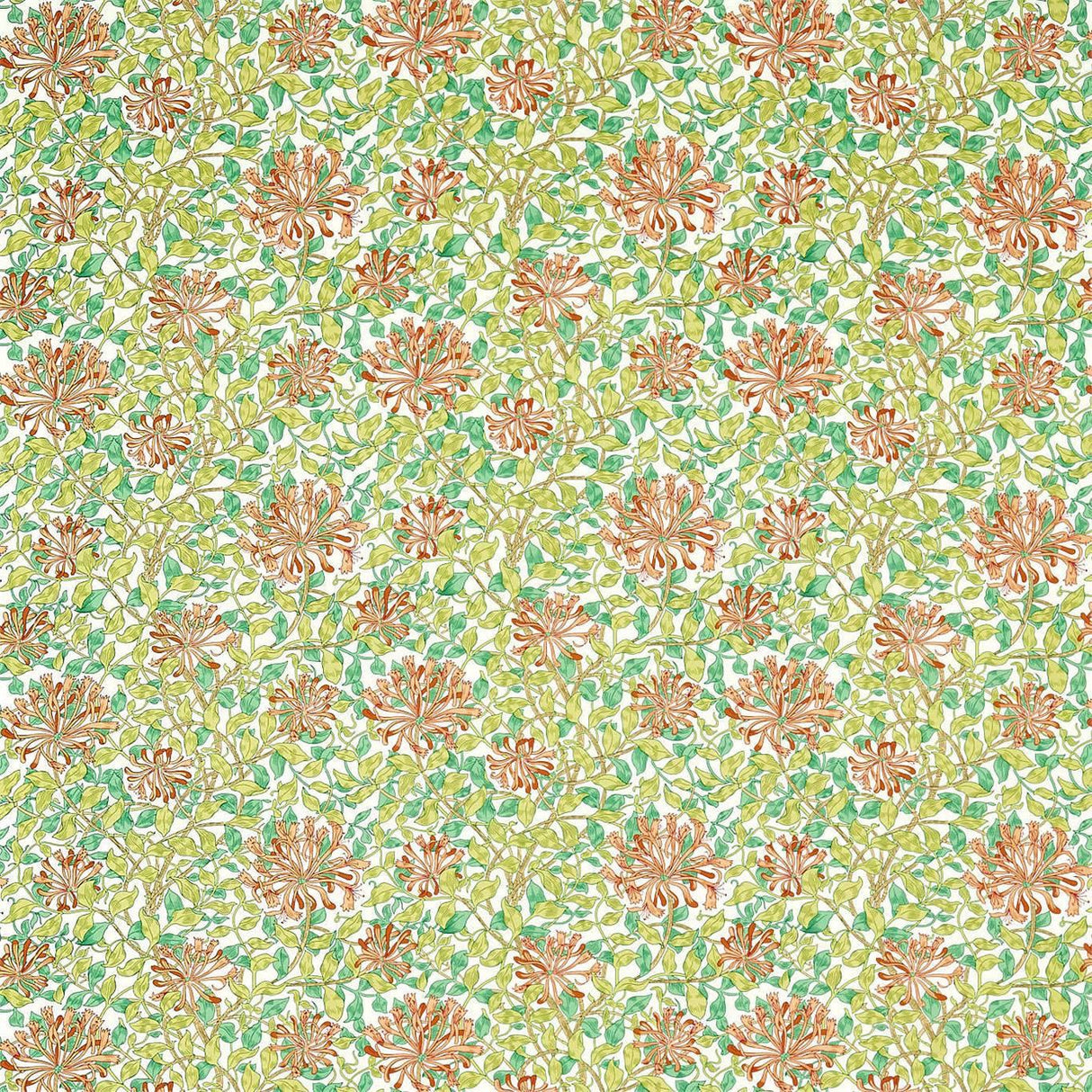 Morris & Co Honeysuckle Summer Fabric