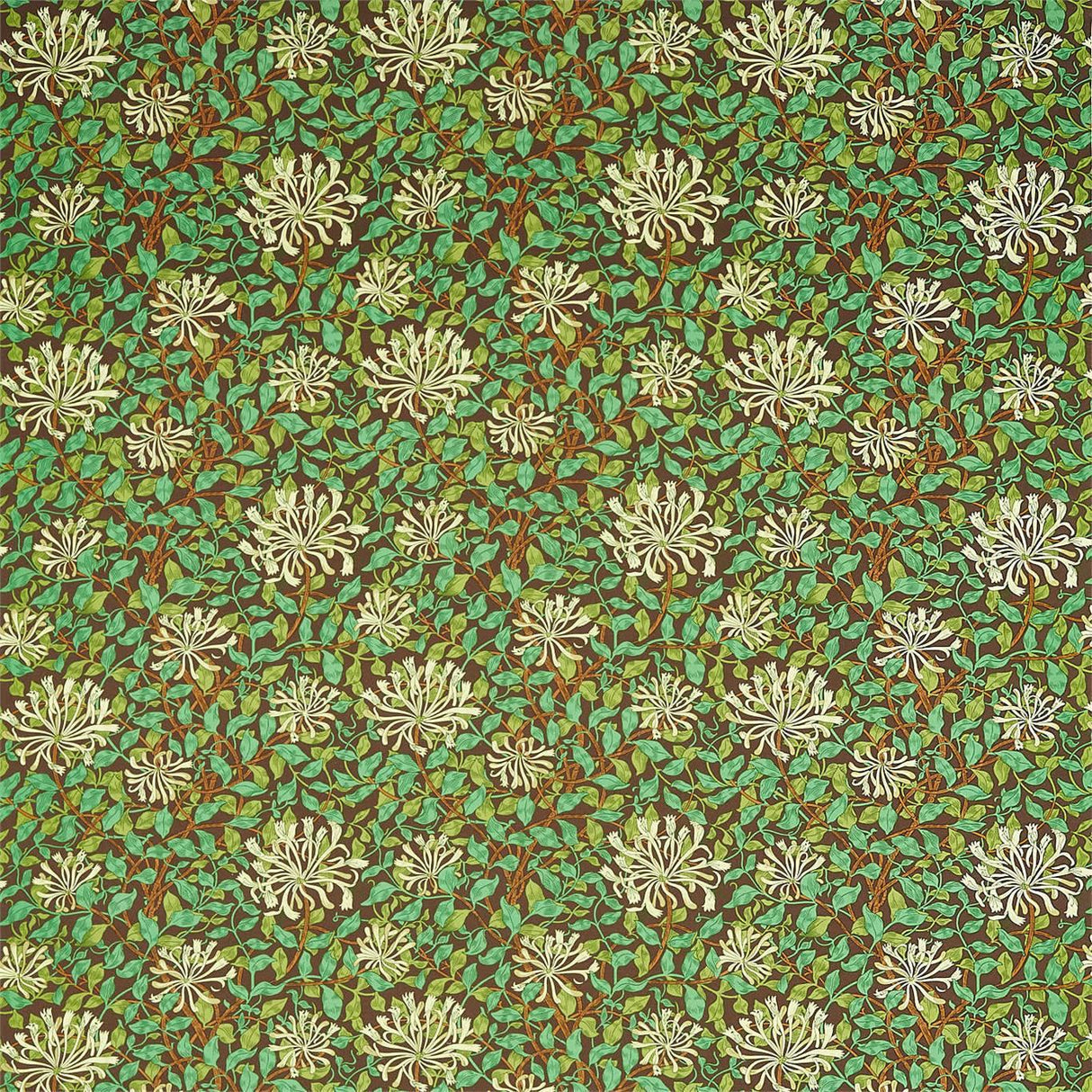 Morris & Co Honeysuckle Autumn Fabric