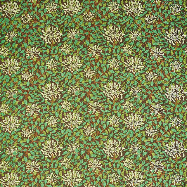 Morris & Co Honeysuckle Autumn Fabric