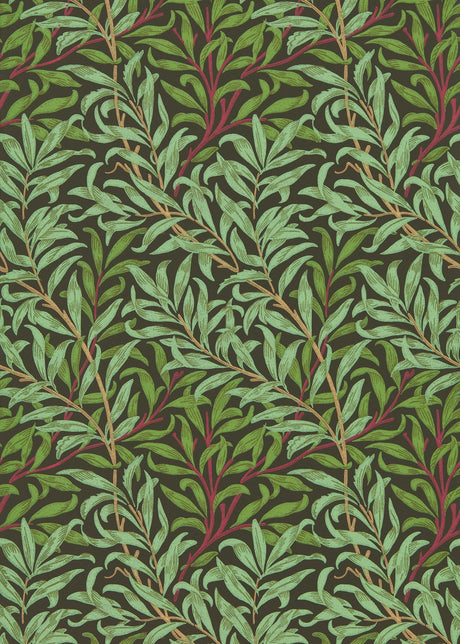 Morris & co Willow Bough Bitter Chocolate Wallpaper