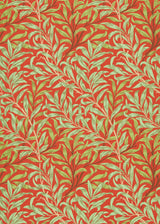 Morris & co Willow Bough Tomato/Olive Wallpaper